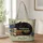 Black Cat Sleeping on Books for Cozy Reading Days and Cat Lovers Quilted Tote Bag - 1