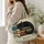Black Cat Sleeping on Books for Cozy Reading Days and Cat Lovers Quilted Tote Bag - 3