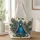 Radiant Peacock Feathers for Garden Parties and Summer Celebrations, Nature Lovers Quilted Tote Bag - 1