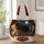 Black Cat by Moonlit Window for Cozy Book Lovers and Cat Moms, Autumn Evening Gift Quilted Tote Bag - 1