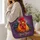 Colorful Rooster Farmhouse Gift for Chicken Lovers and Country Living Enthusiasts Quilted Tote Bag - 3