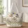 Sheep Flower Crown Meadow Gift for Nature Lovers and Spring Birthday Celebrations Quilted Tote Bag - 1