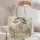 Sheep Flower Crown Meadow Gift for Nature Lovers and Spring Birthday Celebrations Quilted Tote Bag - 5