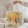 Colorful Sunburst Rays for Summer Outings and Cheerful Birthday Gifts for Women Quilted Tote Bag - 5