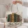 Vintage Book Spines and Wildflowers for Cozy Reading Days and Library Lovers Gift Quilted Tote Bag - 5