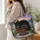 Black Cat Curled On Vintage Books For Witchy Cottagecore Readers And Book Lovers Quilted Tote Bag - 3