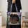 Black Cat Curled On Vintage Books For Witchy Cottagecore Readers And Book Lovers Quilted Tote Bag - 4