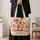 Funny Pig Family with Spotted Parent for Farmhouse Days and Pig Lovers Quilted Tote Bag - 4