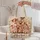 Funny Pig Family with Spotted Parent for Farmhouse Days and Pig Lovers Quilted Tote Bag - 5