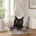 Black Cat and Purple Wildflowers for Cat Lovers and Springtime Gift Giving Ideas Quilted Tote Bag - 1