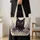 Black Cat and Purple Wildflowers for Cat Lovers and Springtime Gift Giving Ideas Quilted Tote Bag - 4