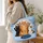 Whimsical Five Cat Galaxy Scene for Cat Lovers and Everyday Cozy Adventures Gift Quilted Tote Bag - 3