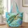 Sea Turtle And Coral Reef Gift For Ocean Lovers, Beach Days And Tropical Getaways Quilted Tote Bag - 1