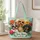 Sunglasses-Wearing French Bulldog, Poodle & Dachshund Among Summer Blooms for Pet Lovers Quilted Tote Bag - 1
