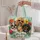 Sunglasses-Wearing French Bulldog, Poodle & Dachshund Among Summer Blooms for Pet Lovers Quilted Tote Bag - 5