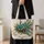 Colorful Peacock Feathers for Nature Lovers and Thoughtful Birthday Gifts Quilted Tote Bag - 4