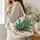 Colorful Peacock Feathers for Nature Lovers and Thoughtful Birthday Gifts Quilted Tote Bag - 3