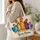 Whimsical Colorful Chickens for Farmhouse Style and Cheerful Everyday Outings and Gifts Quilted Tote Bag - 3