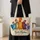 Whimsical Colorful Chickens for Farmhouse Style and Cheerful Everyday Outings and Gifts Quilted Tote Bag - 4