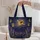 Glowing Fireflies Over Lavender Garden for Enchanted Summer Evenings and Nature Lovers Quilted Tote Bag - 5