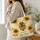 Sunflower And Honeybee Garden Gift For Nature Lovers, Birthdays And Everyday Outings Quilted Tote Bag - 3