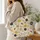 Golden Honeybees and Honeycomb Motifs for Garden Days and Nature-Loving Gifts for Her Quilted Tote Bag - 3