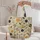 Golden Honeybees and Honeycomb Motifs for Garden Days and Nature-Loving Gifts for Her Quilted Tote Bag - 5