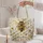Golden Bee and Daisy Garden for Springtime Outings and Nature-Loving Gifts for Gardeners Quilted Tote Bag - 5