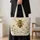 Golden Bee and Daisy Garden for Springtime Outings and Nature-Loving Gifts for Gardeners Quilted Tote Bag - 4