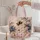 Blueberry Blossom Bee And Pink Botanicals For Garden Lovers And Nature Enthusiasts Quilted Tote Bag - 5