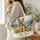 Alpine Yorkshire Terrier Among Mountain Wildflowers for Nature-Loving Dog Owners Quilted Tote Bag - 3