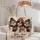 Three Shih Tzus in Knit Hats and Scarves for a Cozy Christmas Gift Quilted Tote Bag - 5