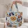 Colorful Happy Dog Faces For Dog Lovers, Walks, Birthdays, And Everyday Outings Quilted Tote Bag - 5