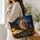Moonlit Owl, Antique Books and Lantern for Cozy Autumn Reading Nights Quilted Tote Bag - 3