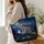Moonlit Gray Wolf And Alpine Forest Gift For Wildlife Lovers And Outdoor Adventurers Quilted Tote Bag - 3