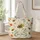 Cartoon Bees and Botanical Blooms for Spring Garden Lovers and Nature Fans Gift Ideas Quilted Tote Bag - 1