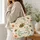 Cartoon Bees and Botanical Blooms for Spring Garden Lovers and Nature Fans Gift Ideas Quilted Tote Bag - 3