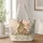Wildflower Rabbit Meadow Art for Spring Garden Lovers and Nature Gifts Quilted Tote Bag - 1