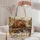 Autumn Beaver and River Dam Scene for Woodland Nature Lovers and Fall Getaways Quilted Tote Bag - 5