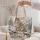 Snowy Lynx in a Pine Forest for Cozy Winter Days and Nature Lovers Quilted Tote Bag - 5