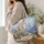 Alpine Mountain Goat and Rocky Peaks for Hiking Adventures and Mountain Nature Lovers Quilted Tote Bag - 3