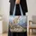 Alpine Mountain Goat and Rocky Peaks for Hiking Adventures and Mountain Nature Lovers Quilted Tote Bag - 4