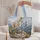 Alpine Mountain Goat and Rocky Peaks for Hiking Adventures and Mountain Nature Lovers Quilted Tote Bag - 5