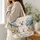 Bichon Puppy in Alpine Wildflower Meadow for Dog Lovers and Springtime Gift Giving Quilted Tote Bag - 3