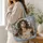 Medusa Greek Goddess Vintage Scene for Mythology Lovers and Classical Style Fans Quilted Tote Bag - 3