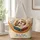 Shih Tzu Reading Book with Garden Blooms for Cozy Reading Days Dog Lovers Quilted Tote Bag - 1