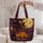 Flying Witch, Smiling Moon, Black Cats And Pumpkins For Halloween Night Quilted Tote Bag - 5