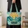Stained Glass Ocean Sunrise for Coastal Beach Days, Seaside Getaways and Summer Gifts Quilted Tote Bag - 4
