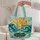 Stained Glass Ocean Sunrise for Coastal Beach Days, Seaside Getaways and Summer Gifts Quilted Tote Bag - 5