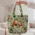 Woodland Fox Owl Rabbit and Mushroom Motifs for Cozy Autumn Nature Gift Giving Fans Quilted Tote Bag - 5